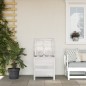 vidaXL Arcón de jardín madera maciza abeto blanco 50x49x56,5 cm vidaXL Arcón de jardín madera maciza abeto blanco 50x49x56,5 cm