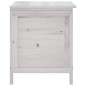 vidaXL Arcón de jardín madera maciza abeto blanco 50x49x56,5 cm vidaXL Arcón de jardín madera maciza abeto blanco 50x49x56,5 cm