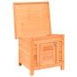 vidaXL Caseta para gatos madera maciza de pino y abeto 50x46x43,5 cm