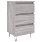 vidaXL Mesita de noche madera de ingeniería gris Sonoma 40x35x69 cm vidaXL Mesita de noche madera de ingeniería gris Sonoma 40x35x69 cm