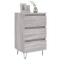 vidaXL Mesita de noche madera de ingeniería gris Sonoma 40x35x69 cm vidaXL Mesita de noche madera de ingeniería gris Sonoma 40x35x69 cm
