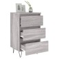 vidaXL Mesita de noche madera de ingeniería gris Sonoma 40x35x69 cm vidaXL Mesita de noche madera de ingeniería gris Sonoma 40x35x69 cm