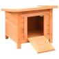 vidaXL Caseta para gatos madera maciza de pino y abeto 50x46x43,5 cm