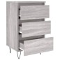 vidaXL Mesita de noche madera de ingeniería gris Sonoma 40x35x69 cm vidaXL Mesita de noche madera de ingeniería gris Sonoma 40x35x69 cm