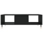 vidaXL Mesa de centro madera de ingeniería negro 104x60x35 cm