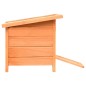 vidaXL Caseta para gatos madera maciza de pino y abeto 50x46x43,5 cm