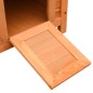 vidaXL Caseta para gatos madera maciza de pino y abeto 50x46x43,5 cm