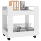 vidaXL Carrito de escritorio madera contrachapada blanco 60x45x60 cm vidaXL Carrito de escritorio madera contrachapada blanco 60x45x60 cm