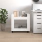 vidaXL Carrito de escritorio madera contrachapada blanco 60x45x60 cm vidaXL Carrito de escritorio madera contrachapada blanco 60x45x60 cm
