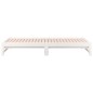 vidaXL Sofá cama extraíble madera maciza de pino blanco 2x(80x200) cm