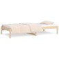 vidaXL Sofá cama de madera maciza de pino 90x190 cm