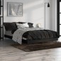 vidaXL Estructura de cama de madera contrachapada negra 120x190 cm vidaXL Estructura de cama de madera contrachapada negra 120x190 cm