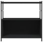 vidaXL Estantería hierro y madera de ingeniería negro 80x30x78,5 cm vidaXL Estantería hierro y madera de ingeniería negro 80x30x78,5 cm