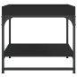 vidaXL Mesa de centro madera de ingeniería negro 49,5x49,5x45 cm vidaXL Mesa de centro madera de ingeniería negro 49,5x49,5x45 cm