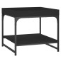 vidaXL Mesa de centro madera de ingeniería negro 49,5x49,5x45 cm vidaXL Mesa de centro madera de ingeniería negro 49,5x49,5x45 cm