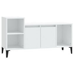 vidaXL Mueble para TV madera contrachapada blanco 100x35x55 cm