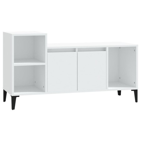vidaXL Mueble para TV madera contrachapada blanco 100x35x55 cm
