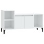 vidaXL Mueble para TV madera contrachapada blanco 100x35x55 cm vidaXL Mueble para TV madera contrachapada blanco 100x35x55 cm