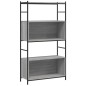 vidaXL Estantería hierro madera ingeniería gris Sonoma 80x30x145,5 cm vidaXL Estantería hierro madera ingeniería gris Sonoma 80x30x145,5 cm