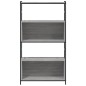 vidaXL Estantería hierro madera ingeniería gris Sonoma 80x30x145,5 cm vidaXL Estantería hierro madera ingeniería gris Sonoma 80x30x145,5 cm