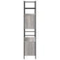 vidaXL Estantería hierro madera ingeniería gris Sonoma 80x30x145,5 cm vidaXL Estantería hierro madera ingeniería gris Sonoma 80x30x145,5 cm