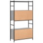 vidaXL Estantería hierro madera ingeniería gris Sonoma 80x30x145,5 cm vidaXL Estantería hierro madera ingeniería gris Sonoma 80x30x145,5 cm