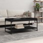 vidaXL Mesa de centro madera de ingeniería negro 100x49x45 cm vidaXL Mesa de centro madera de ingeniería negro 100x49x45 cm