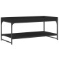 vidaXL Mesa de centro madera de ingeniería negro 100x49x45 cm vidaXL Mesa de centro madera de ingeniería negro 100x49x45 cm