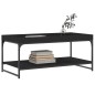 vidaXL Mesa de centro madera de ingeniería negro 100x49x45 cm vidaXL Mesa de centro madera de ingeniería negro 100x49x45 cm