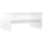 vidaXL Mesa de centro madera de ingeniería blanco brillo 90x55x42,5 cm vidaXL Mesa de centro madera de ingeniería blanco brillo 90x55x42,5 cm