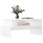 vidaXL Mesa de centro madera de ingeniería blanco brillo 90x55x42,5 cm vidaXL Mesa de centro madera de ingeniería blanco brillo 90x55x42,5 cm