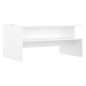 vidaXL Mesa de centro madera de ingeniería blanco brillo 90x55x42,5 cm vidaXL Mesa de centro madera de ingeniería blanco brillo 90x55x42,5 cm