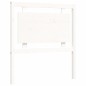 vidaXL Estructura de cama individual con cabecero madera maciza blanco vidaXL Estructura de cama individual con cabecero madera maciza blanco