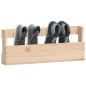vidaXL Estantes para zapatos de pared 2 uds madera de pino 59x9x23 cm vidaXL Estantes para zapatos de pared 2 uds madera de pino 59x9x23 cm