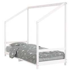 vidaXL Estructura de cama para niños madera de pino blanco 80x200 cm