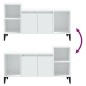 vidaXL Mueble para TV madera contrachapada blanco 100x35x55 cm vidaXL Mueble para TV madera contrachapada blanco 100x35x55 cm