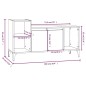 vidaXL Mueble para TV madera contrachapada blanco 100x35x55 cm vidaXL Mueble para TV madera contrachapada blanco 100x35x55 cm