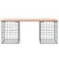vidaXL Banco jardín diseño gaviones madera abeto Douglas 103x31x42 cm vidaXL Banco jardín diseño gaviones madera abeto Douglas 103x31x42 cm