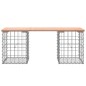 vidaXL Banco jardín diseño gaviones madera abeto Douglas 103x31x42 cm vidaXL Banco jardín diseño gaviones madera abeto Douglas 103x31x42 cm