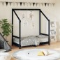 vidaXL Estructura de cama para niños madera de pino negro 70x140 cm vidaXL Estructura de cama para niños madera de pino negro 70x140 cm