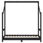 vidaXL Estructura de cama para niños madera de pino negro 70x140 cm vidaXL Estructura de cama para niños madera de pino negro 70x140 cm
