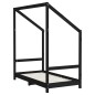 vidaXL Estructura de cama para niños madera de pino negro 70x140 cm vidaXL Estructura de cama para niños madera de pino negro 70x140 cm