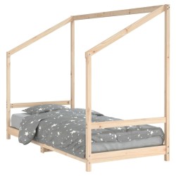 vidaXL Estructura de cama para niños madera maciza de pino 90x200 cm