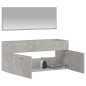 vidaXL Armario de baño con espejo madera de ingeniería gris hormigón vidaXL Armario de baño con espejo madera de ingeniería gris hormigón
