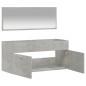 vidaXL Armario de baño con espejo madera de ingeniería gris hormigón vidaXL Armario de baño con espejo madera de ingeniería gris hormigón