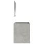 vidaXL Armario de baño con espejo madera de ingeniería gris hormigón vidaXL Armario de baño con espejo madera de ingeniería gris hormigón