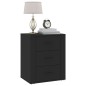 vidaXL Mesita de noche madera contrachapada negro 50x36x60 cm vidaXL Mesita de noche madera contrachapada negro 50x36x60 cm