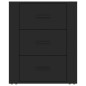 vidaXL Mesita de noche madera contrachapada negro 50x36x60 cm vidaXL Mesita de noche madera contrachapada negro 50x36x60 cm