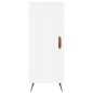 vidaXL Aparador madera de ingeniería blanco 34,5x34x90 cm vidaXL Aparador madera de ingeniería blanco 34,5x34x90 cm