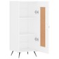 vidaXL Aparador madera de ingeniería blanco 34,5x34x90 cm vidaXL Aparador madera de ingeniería blanco 34,5x34x90 cm